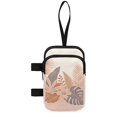 thumbnail image 2 of COEQINE Large Capacity Forearm Crutch Bag for Seniors Pink Tropical Leaves Elbow Crutch Attachment, Zipper Pouch, 2 Pockets, Lightweight, for Walking Cane & Hiking Stick, 2 of 7