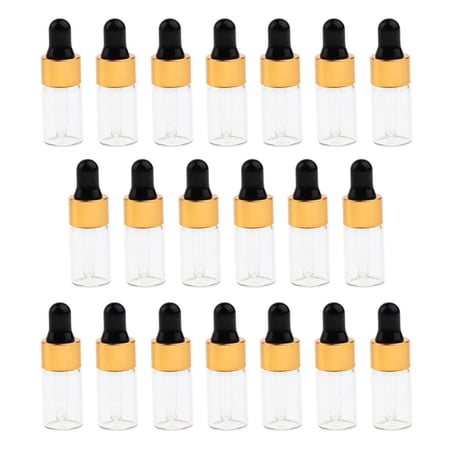 20 Pcs Sprayer Bottle Eye Droppers Pipette / Cosmetic Bottle Storage Vials Refillable Applicator for Men Women - Transparent,