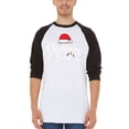 thumbnail image 2 of Shop4Ever Men's Christmas Crew Matching Xmas Holiday Raglan Baseball Shirt XX-Large Heather Grey/Black, 2 of 4