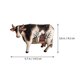 thumbnail image 2 of Cow Figurine Decor Resin Cow Shape Tabletop Ornament Holiday Atmosphere 14.5X9.2Cm 1Set, 2 of 5