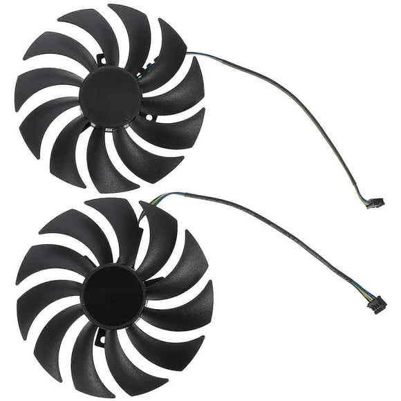 Graphics Card Cooling Fan High-Performance Gpu Cooler For Gpu Repair And Graphic Card Cooling Black 10x10x1cm 1 Pair