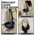 thumbnail image 2 of Bolso de hombro para mujer, tipo bandolera, tipo media luna, para compras., 2 of 7