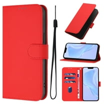 Allytechgroup Compatible with iPhone 13 Pro Wallet Case, Credit Card Holder PU Leather Flip Kickstand Protective Shockproof Cover Women Men for iPhone 13 Pro, Red