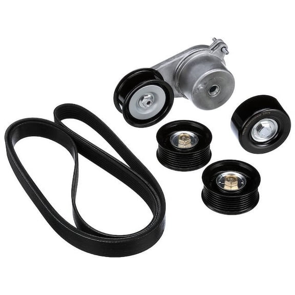 Serpentine Belt Drive Component Kit - Compatible with 2008 - 2013 INFINITI G37 3.7L V6 Gas 2009 2010 2011 2012