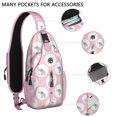 thumbnail image 2 of Hedgehog and mystical tree pattern Mushrooms Cute Minimalist hedgehog aesthetic Print Crossbody Backpack Crossbody Daypack, Lightweight and Durable, Multiple Compartments, Ideal for city walks, studen, 2 of 6