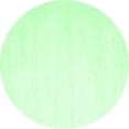 thumbnail image 1 of Ahgly Company Indoor Round Solid Emerald Green Modern Area Rugs, 7' Round, 1 of 4