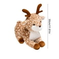 thumbnail image 3 of Plush Deer Toy, Lifelike Elk Doll, Brown Sika Deer Soft Stuffed Animal, 30cm Cotton Filled Plush Animal for Toddlers and Teenagers, Soft Durable Washable Decorative Gift, 3 of 6