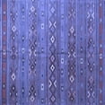 thumbnail image 1 of Ahgly Company Machine Washable Indoor Square Southwestern Blue Country Area Rugs, 7' Square, 1 of 4