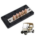 thumbnail image 1 of Power Distribution Busbar Marine Battery Bus Bar 5 Way Power Distribution Block DC48V 300A M8 X 5 Heavy Duty Safe Connection Marine Battery Bus Bar for Vehicles Boats, 1 of 7