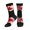 2 Black-2, variant on Athletic Socks America Canada Flag Art Sport Running Calf Socks Crew Socks for Men Women