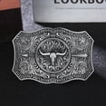 thumbnail image 4 of Western Bull Horn Belt Buckle for Men Women, Texas Longhorn Large Belt Buckle Cowboy Costume, Rodeo Cowgirl Novelty Belt Buckle Gifts Western Party, 4 of 6