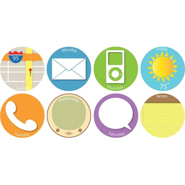 WallPops WPE96856 Apps Weekly Dots DryErase Wall Decals by WallPops