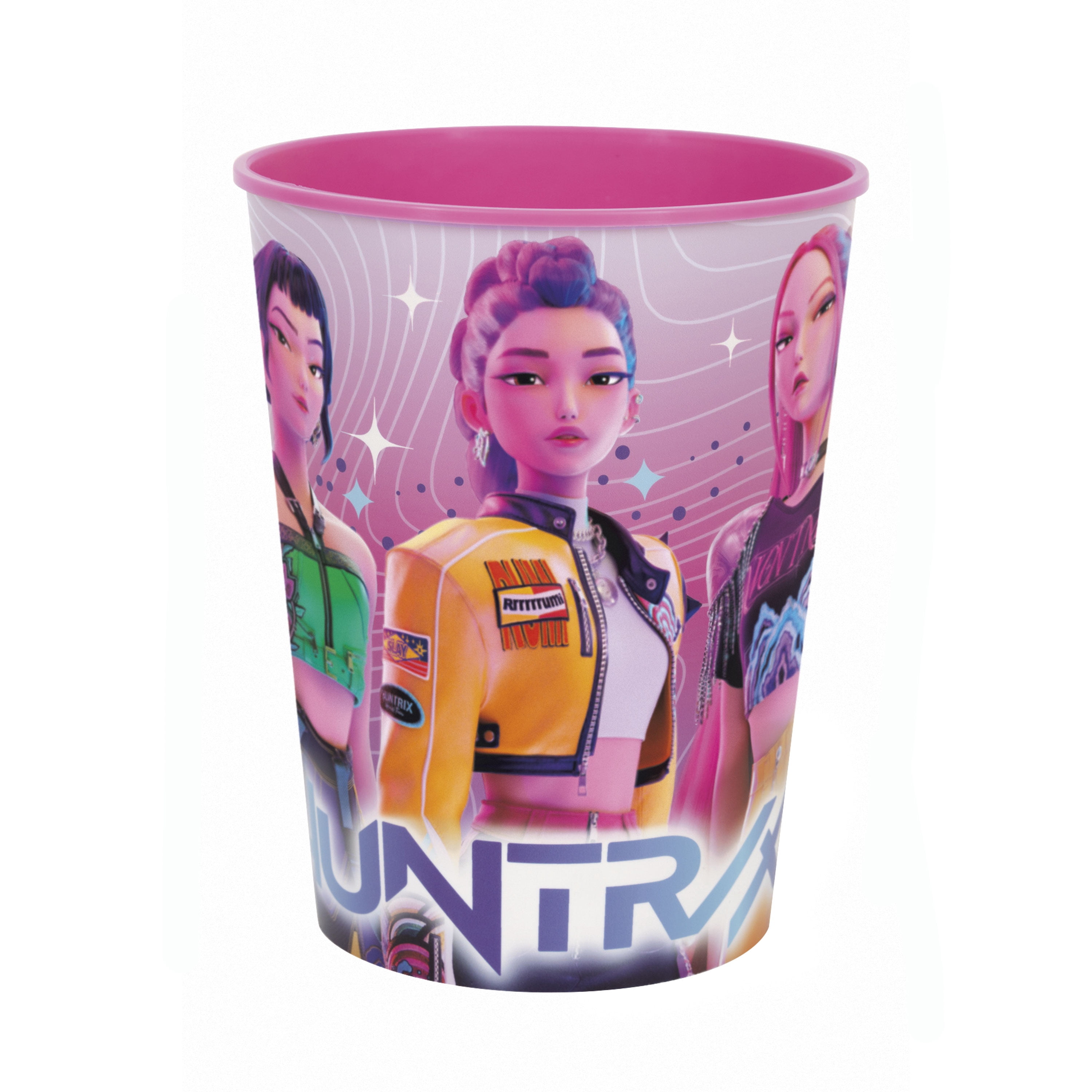 KPOP Demon Hunters 4 Count 16oz Plastic Stadium Cup