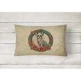 thumbnail image 3 of Chinese Crested Christmas Flowers Throw Pillow 12 in x 16 in, 3 of 4