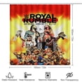thumbnail image 2 of 4 Piece Wres-Tler W-W,E Shower Curtain Sets with Rugs, Toilet Lid Cover, Bath Mat and 12 Hooks, Waterproof Shower Curtain Set for Bathroom, 2 of 8