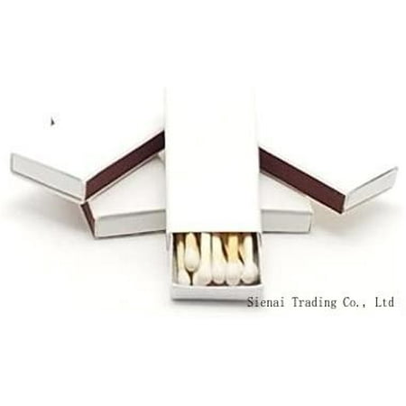 

50 Miniature Plain White Cover Wooden Matches Box Matches