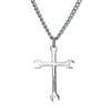 Men's Wrench Cross Necklace- Philippians 4:13 by Shields of Strength