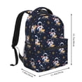 thumbnail image 2 of Disketp Astronaut Surfing Mochila Estampada para Hombre y Mujer – Mochila Ligera Clásica con Múltiples Bolsillos para Universidad, Trabajo y Viajes-One Size, 2 of 5