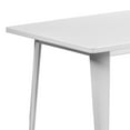 thumbnail image 6 of Flash Furniture Charis Commercial Grade 31.5" x 63" Rectangular White Metal Indoor-Outdoor Table, 6 of 9