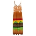 thumbnail image 6 of Hamburger Sleeveless Dress Loose Women's Dress Dresses Luxury Evening Dresses, 6 of 9