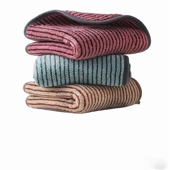 Virelaxpo Heavy Duty Kitchen Cleaning Cloths, Absorbent and Durable Dish Towels, Thickened for Scrubbing Dishes, Wiping Countertops and Household Chores, Set of 3 Pieces