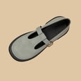 thumbnail image 7 of Miluxas Womens Mary Jane Flats Closed Round Toe Pumps Buckle T Strap Loafers Shoes Comfortable Casual Dressy Party office Classic Dress Shoes Army Green 8.5(41), 7 of 7