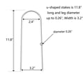 thumbnail image 4 of Anclajes para Cama Elástica Zaijmlwwn de Acero Galvanizado Resistente, 4 of 6