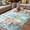 Blue, variant on Summer Coastal Outdoor Rug for Patio/Deck/Porch, Non-Slip Large Area Rug 5 x 7 Ft, Watercolor Corals Shells Starfish Green Plaid Indoor Outdoor Rugs Washable Area Rugs, Camping Rug Carpet Runner