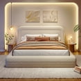 thumbnail image 6 of EnHomee Queen Size Cloud Bed Frame with Headboard Boucle Bed Frame with Rounded Corner, White, 6 of 8