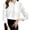 White, variant on Women Blouses Long Sleeve Mock Neck Casual Satin Shirt for Business Office Work Professional Blouse White XL