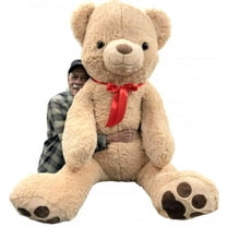 Giant 6 Ft Stuffed Plush Teddy Bear - Extra Large 72 Inch Big Plushie