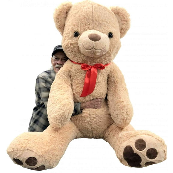 Giant 6 Ft Stuffed Plush Teddy Bear - Extra Large 72 Inch Big Plushie