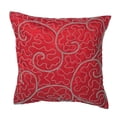 thumbnail image 1 of Vickerman QTX17315 Coussin en Filigrane Rouge 18 x 18 Po, 1 of 1
