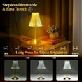 thumbnail image 6 of WE Cordless Lamp, Crystal+Dimmable+3 Colors Rechargeable Lamp, Touch Battery Operated Vintage Ambient Light for Kitchen/Bedroom/Bathroom Shower/Dining Table/Entryway/Hallway/Bar, 6 of 9