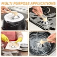 thumbnail image 5 of Thren Cast Iron Scrubber,Stainless Steel Skillet Cleaner,Scrub Dishwand,with Handle,for Kitchen Cleaning Frying Pans Skillets Woks, 5 of 11