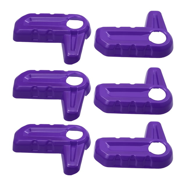 Unique Bargains 6 Pcs Housse de Poignée d'Interrupteur de Retrait de Toit Rigide pour Jeep Wrangler JL JLU 2018-2023 Violet