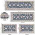 thumbnail image 2 of TECHVIDA Kitchen Rugs 4 Piece Set,Non Slip Machine Washable Kitchen Mats,Boho Vintage Abstract Kitchen Carpet for Farmhouse Living Room Hallway, 2 of 8