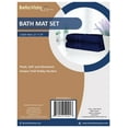thumbnail image 3 of Bella Vista Cotton Bath Mat 2 Pc Set With Free 4 Washcloths-Washable, Soft and Absorbent, 22 x 34 Inches- Virgin Ring Spun Cotton. By Cotton Homes(Set Of 2 Piece Bath Mats, Navy Blue), 3 of 8