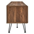 thumbnail image 3 of Media TV Stand Console Table, Walnut, Wood, Industrial Living Room Lounge Cafe Lobby Hospitality Restaurant, Modern Contemporary HB34522, 3 of 8