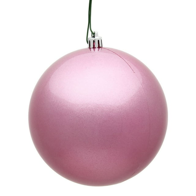 Adorno Bola de Caramelo Rosa Vickerman 3 cm Plástico Irrompible