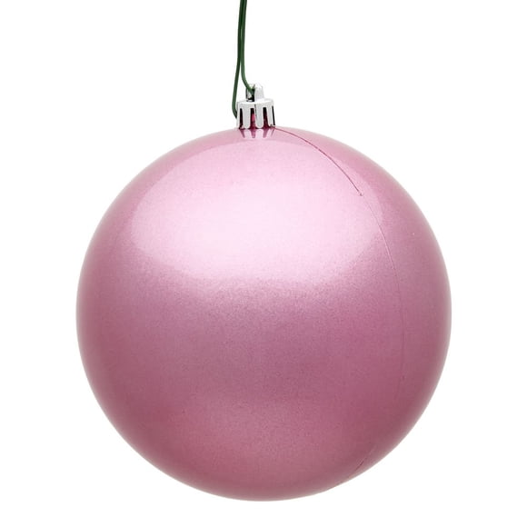 Adorno Bola de Caramelo Rosa Vickerman 3 cm Plástico Irrompible