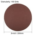 thumbnail image 2 of Uxcell 150 Grits 8-Holes Sanding Discs Hook and Loop Wet Dry Sandpaper Sander Aluminum Brown 15 pcs, 2 of 6