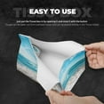 thumbnail image 4 of Uemuo Sunny Ocean Waves Pattern Tissue Box Cover Holder, Triangle with Bottom Belt - PVC Leather Decorative Organizer for Tabletop, Bathroom, Car, Office, 4 of 9