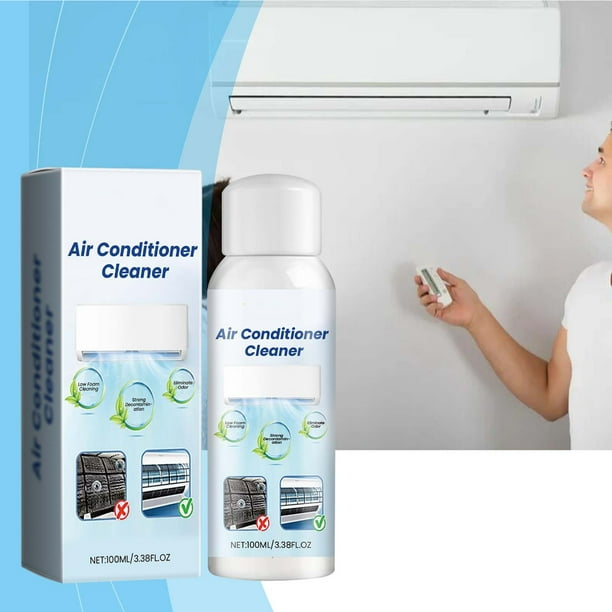 Agente limpiador de aire acondicionado ZJT250127537 | Limpiador en espuma potente para unidades de aire acondicionado de interior | Descontaminación eficaz que elimina la suciedad y los olores a gras
