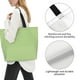 thumbnail image 3 of Balery Green Gingham Bolsa Tote Estilo Estético con Cremalleras, Bolsa de Hombro, Bolsa de Compras Grande y Plegable, 3 of 8