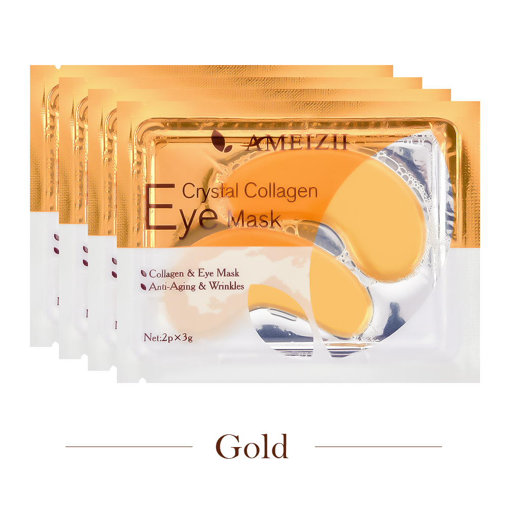JCTX4® 5 packs 24k gold crystal collagen eye Mask Anti aging/dark