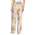 thumbnail image 3 of Goofa Cute Bee Gnome Printed Soft Pajama Pants for Women, Wide Leg Comfy Casual Lounge Yoga Pants-XX-Large, 3 of 9