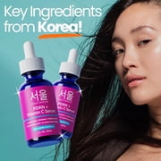 SeoulCeuticals PDRN and Vitamin C Serum, Korean Skincare Face Serum, 1 fl oz