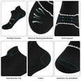 thumbnail image 4 of Smilooen 6 Pairs Womens Ankle Socks Low Cut Running Breathable Cushioned Socks Size 8-12, 4 of 6