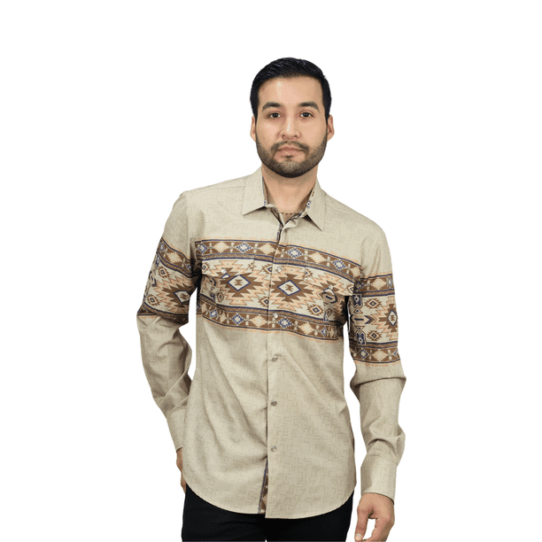 Camisa Platini MX2012 Beige 1 Pz Para Hombre